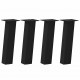 Sonata H Крака за масичка за кафе 4 бр черни 30 см стомана