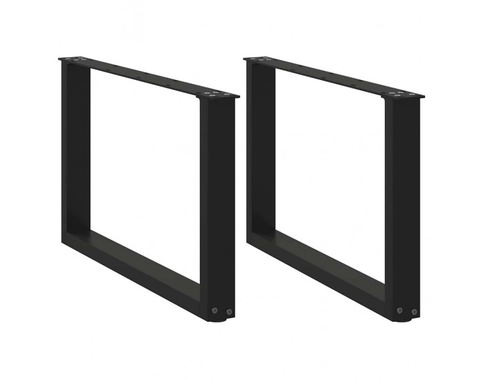 Sonata H Крака за холна маса с U-образна 2 бр черни 60x(42-43)см стомана