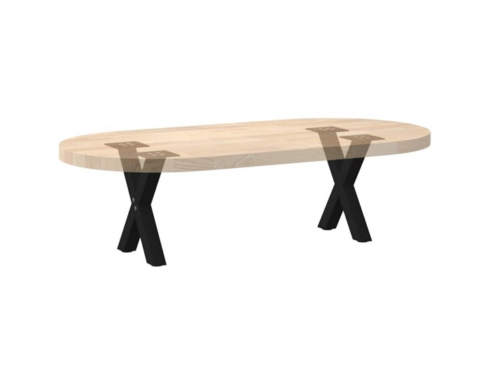 Sonata H Крака за масичка за кафе с форма на X 2 бр. черни 30x(30-31) cm