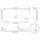 Sonata H Крака за масичка за кафе черни 2 бр. 60x(30-31) см стомана