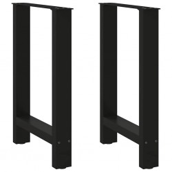 Sonata H Крака за трапезна маса черни 2 бр. 50x(72-73) cm стомана - Piese pentru mese