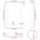 Sonata H Крака за трапезна маса черни 2 бр. 50x(72-73) cm стомана