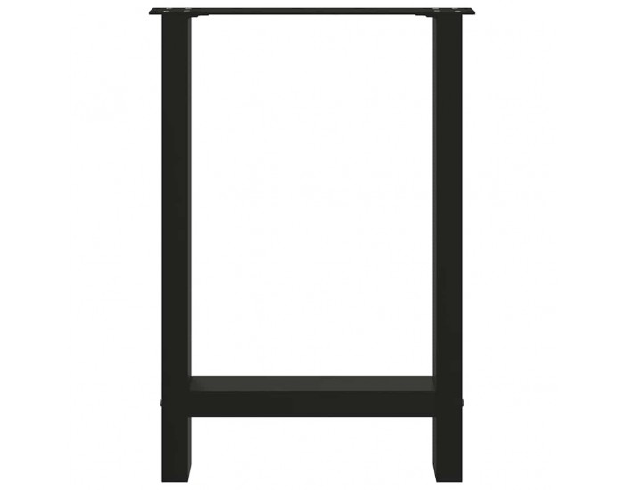 Sonata H Крака за трапезна маса черни 2 бр. 50x(72-73) cm стомана