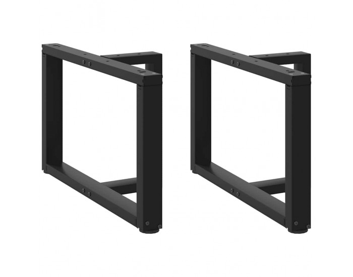 Sonata H Крака за холна маса T-образна 2бр черни 60x25x(42-43)см стомана