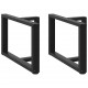 Sonata H Крака за холна маса T-образна 2бр черни 60x25x(42-43)см стомана