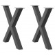 Sonata H Крака за трапезна маса с X-образна 2 бр 70x(72-73) см стомана