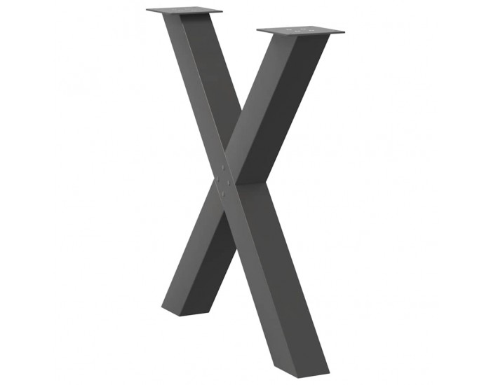 Sonata H Крака за трапезна маса с X-образна 2 бр 70x(72-73) см стомана
