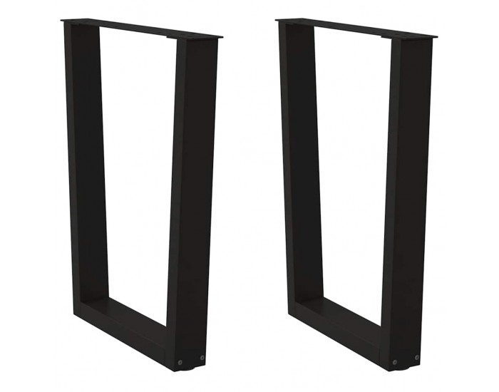 Sonata Picioare de masă în formă de V, 2 buc., negru, 60 x (72-73,3) cm, oțel
