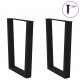 Sonata Picioare de masă în formă de V, 2 buc., negru, 60 x (72-73,3) cm, oțel