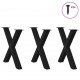 Sonata H Крака за трапезна маса с X-образна 3 бр 80x(72-73) см стомана