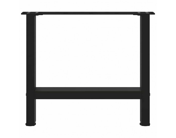 Sonata H Крака за масичка за кафе черни 2 бр. 60x(42-43) cm стомана