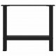 Sonata H Крака за масичка за кафе черни 2 бр. 60x(42-43) cm стомана