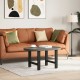 Sonata H Крака за масичка за кафе черни 2 бр. 60x(42-43) cm стомана