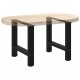 Sonata H Крака за масичка за кафе черни 2 бр. 60x(42-43) cm стомана