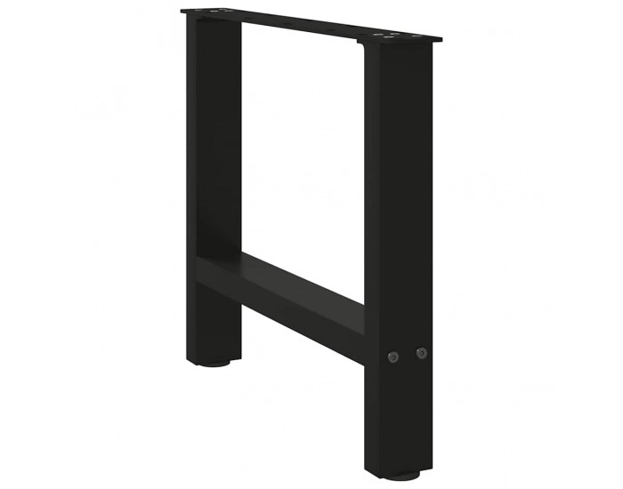 Sonata H Крака за масичка за кафе черни 2 бр. 60x(42-43) cm стомана