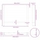Sonata H Крака за трапезна маса черни 2 бр. 100x(72-73) cm стомана