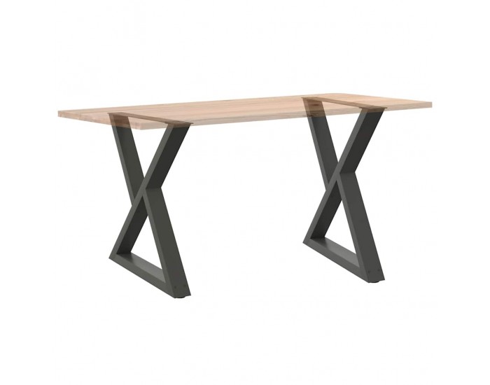 Sonata H Крака за маса за хранене 2 бр. антрацит 70x(72-73,3) cm стомана