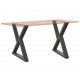 Sonata H Крака за маса за хранене 2 бр. антрацит 70x(72-73,3) cm стомана