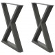 Sonata H Крака за маса за хранене 2 бр. антрацит 70x(72-73,3) cm стомана