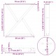 Sonata H Крака за маса за хранене 2 бр. антрацит 70x(72-73,3) cm стомана