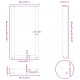 Sonata H Крака за холна маса с U-образна 2 бр черни 50x(90-91)см стомана