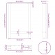 Sonata H Крака за трапезна маса черни 2 бр. 60x(72-73) cm стомана