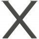 Sonata H Крака за трапезна маса с X-образна 2 бр 80x(72-73) см стомана