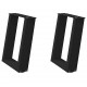 Sonata H Крака за холна маса с U-образна 2 бр черни 38x(42-43)см стомана