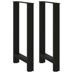 Sonata H Крака за бар маса черни 2 бр. 40x(90-91) cm стомана - Piese pentru mese