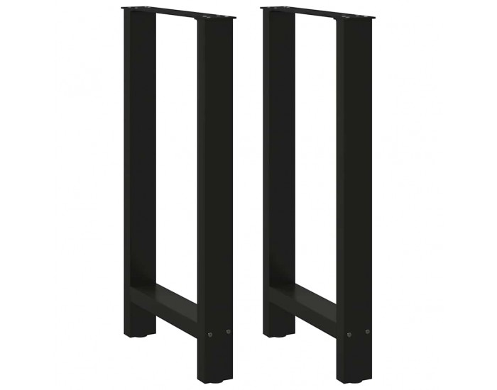 Sonata H Крака за бар маса черни 2 бр. 40x(90-91) cm стомана