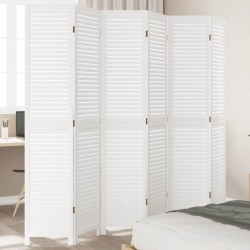 Sonata H Разделител за стая, 6 панела, бял, дърво пауловния масив - Electrocasnice și accesorii pentru living