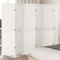 Sonata H Разделител за стая, 6 панела, бял, дърво пауловния масив - Electrocasnice și accesorii pentru living