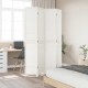 Sonata H Разделител за стая, 4 панела, бял, дърво пауловния масив