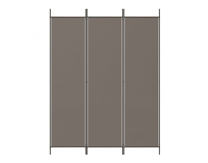 Sonata H Параван за стая, 3 панела, антрацит, 150x220 cм, текстил