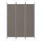 Sonata H Параван за стая, 3 панела, антрацит, 150x220 cм, текстил