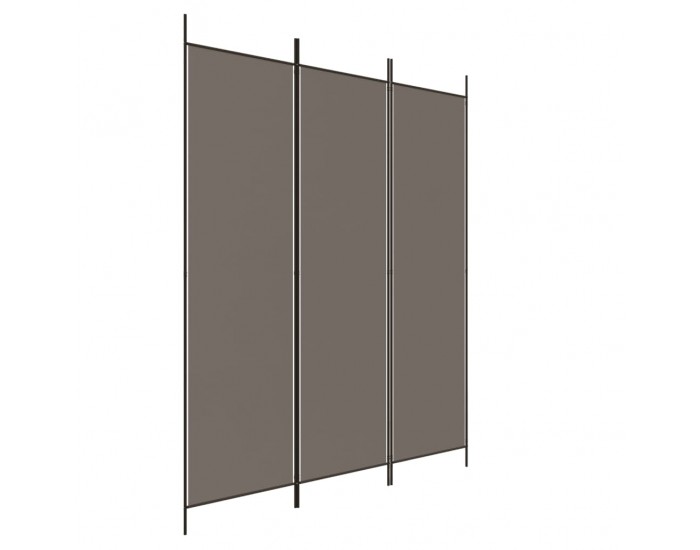Sonata H Параван за стая, 3 панела, антрацит, 150x220 cм, текстил
