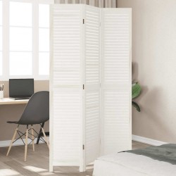 Sonata H Разделител за стая, 3 панела, бял, дърво пауловния масив - Electrocasnice și accesorii pentru living