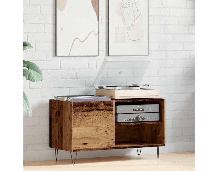 Sonata H Шкаф за грамофонни плочи, 84,5x38x48 см, инженерно дърво