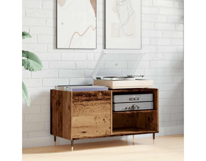Sonata H Шкаф за грамофонни плочи, 84,5x38x48 см, инженерно дърво