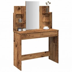 Sonata H Тоалетка с огледало от старо дърво 96x39x142 cm - Măsuțe de toaletă și oglinzi