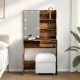 Sonata H Тоалетка с LED Старо дърво 74,5x40x141 cm