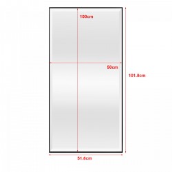 Стенно огледало Novoli 50x100 см черно [] - Oglinzi