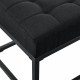Тапицирана пейка Salta метал 120x40x38 см черен []