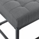 Тапицирана пейка Salta метал 120 x 40 x 38 см сива []
