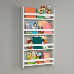 Детски рафт Sotenäs 120x74x10cm бял [] - Sonata G