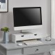 Стойка за монитор Mänttä с 2 чекмеджета 50x18x13cm бяла []