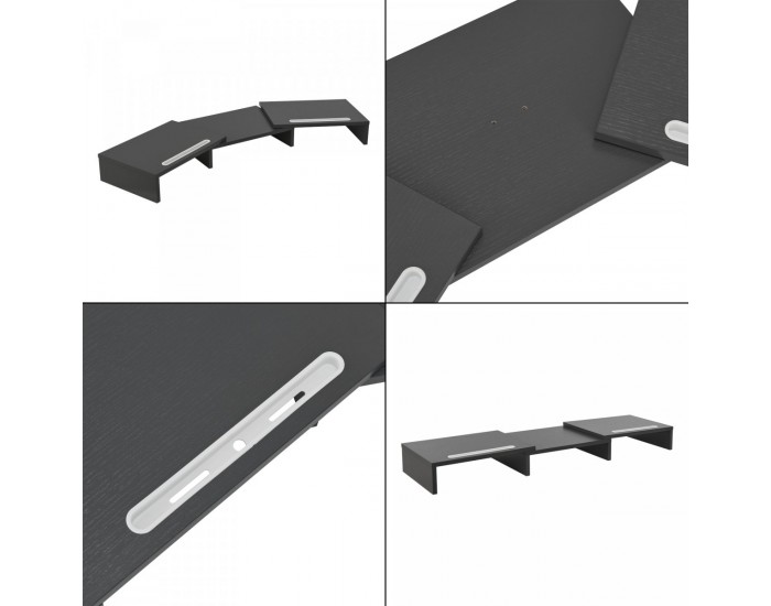 Стойка за монитор Vilppula 79x27x10.5cm тъмно сива []