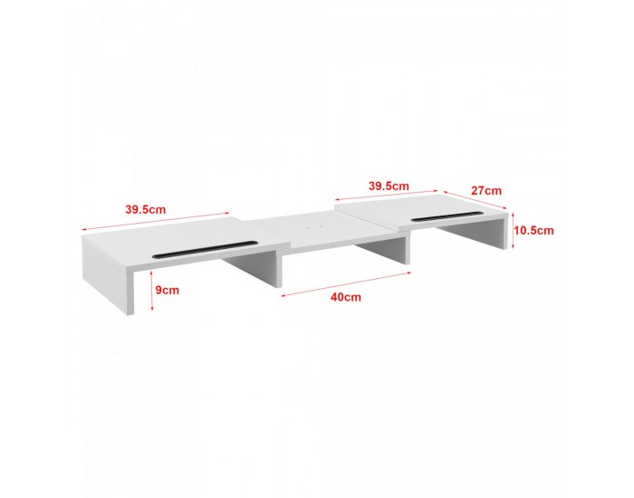 Стойка за монитор Vilppula 79x27x10.5cm бяла []
