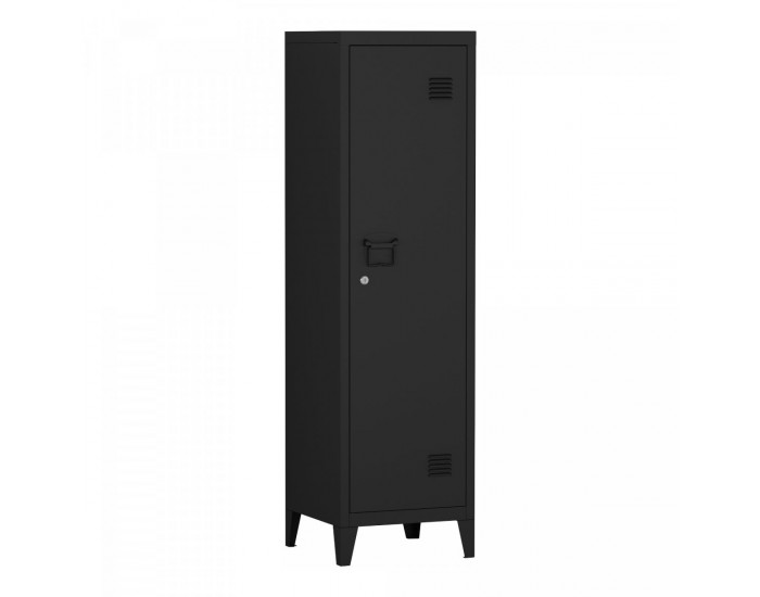 Единично шкафче Kurikka 137x38x38 см черно []