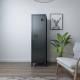 Единично шкафче Kurikka 137x38x38 см черно []